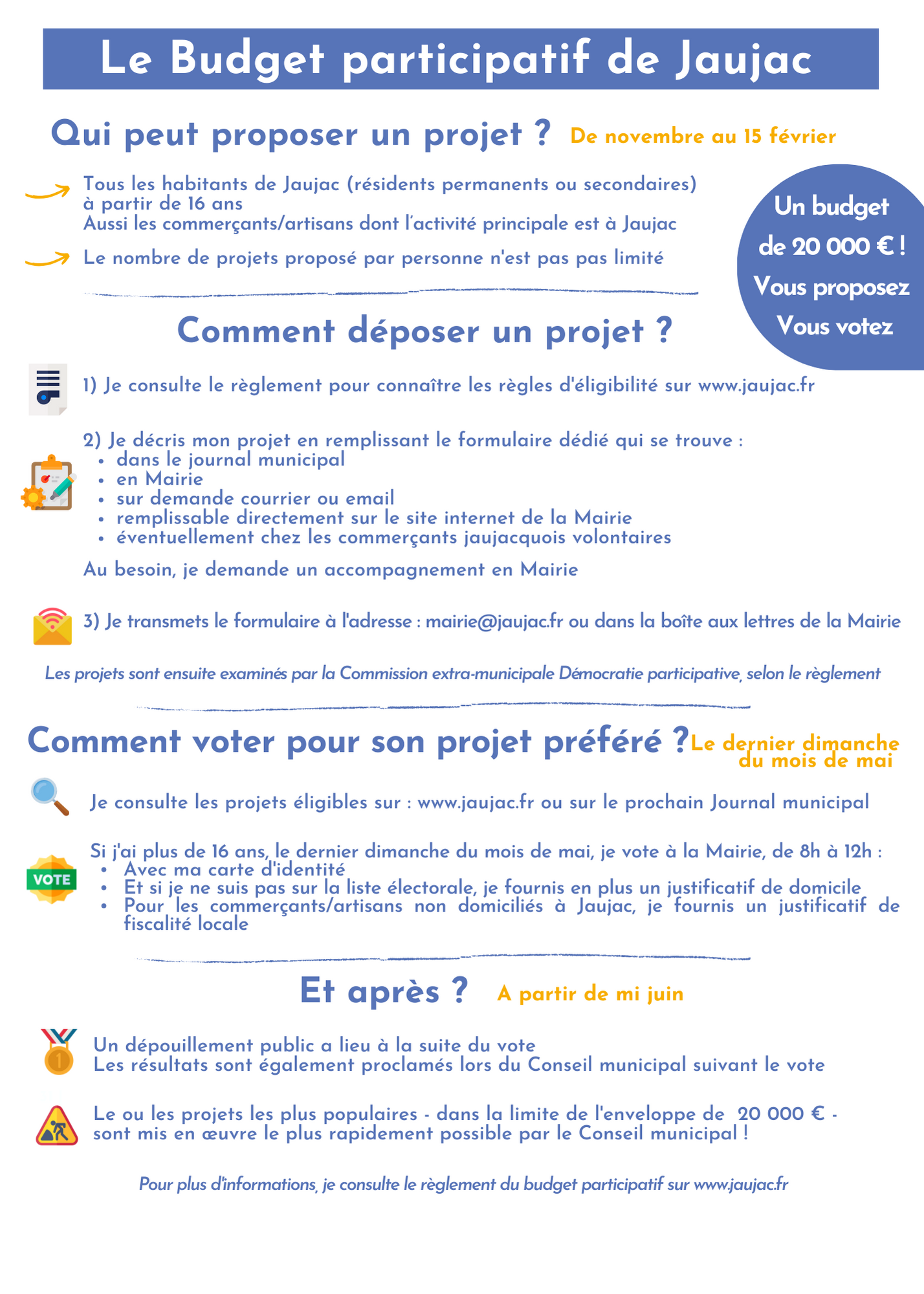 Flyer budget participatif 2