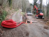Travaux d’enfouissement des réseaux secs à la Turbine
