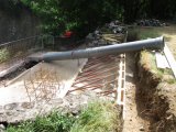 Le futur belvédère en bois de la Turbine est en voie de réalisation