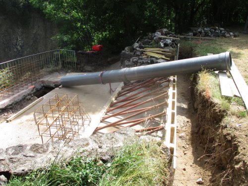 Le futur belvédère en bois de la Turbine est en voie de réalisation