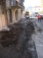 Réfection des trottoirs rue du Champ de Mars et rue de la Poste
