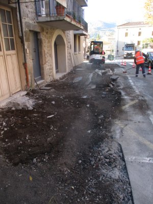 Réfection des trottoirs rue du Champ de Mars et rue de la Poste