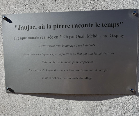 L'inauguration de la nouvelle fresque