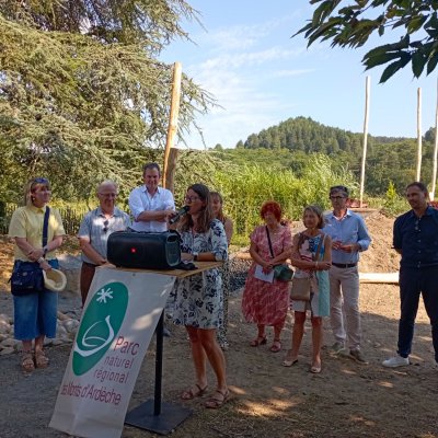 L'inauguration des aménagements extérieurs de la Maison du Parc naturel régional des Monts d'Ardèche !