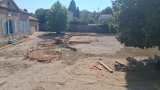 Suite des travaux dans la cour de l'école