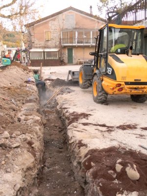 Travaux sur la place