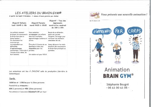 Le Brain gym®, une nouvelle proposition de Déambull