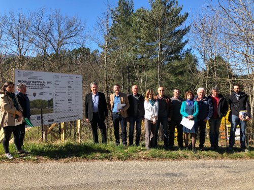 Visite de La Bastide en présence des élus