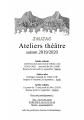 Reprise des ateliers théâtre