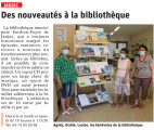 Vu dans la presse : Merci aux bibliothécaires pour leur engagement au quotidien