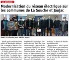 Bilan du chantier de modernisation du réseau électrique sur les communes de Jaujac et la Souche