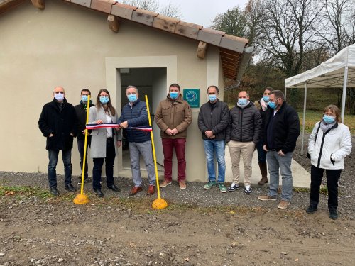 RECEPTION ET INAUGURATION DES TRAVAUX SUR LES RESEAUX D’EAU POTABLE ET D’ASSAINISSEMENT AU QUARTIER DES SAUSSES