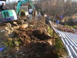 Travaux au pont menant à Castrevieille