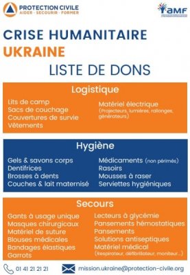 Solidarité avec l'Ukraine