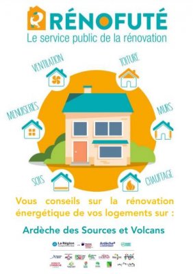 Le Service Public de la rénovation des bâtiments à Jaujac