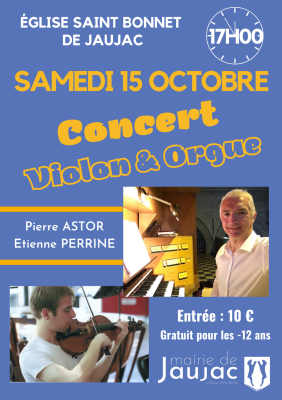 Concert violon et orgue