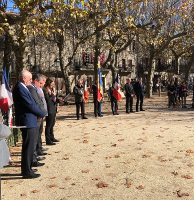 104e anniversaire de l’armistice du 11 novembre 1918, commémoration de la Victoire et de la Paix et hommage à tous les « Morts pour la France »