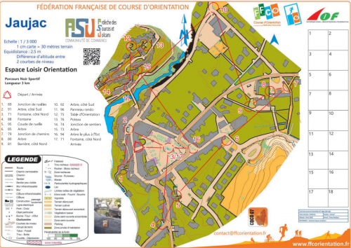 Des parcours permanents installés pour pratiquer la course d'orientation à Jaujac