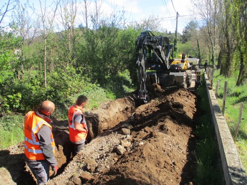 TRAVAUX D'ENFOUISSEMENT DES RÉSEAUX SECS AUX SAUSSES