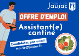 OFFRE D’EMPLOI - Assistant(e) cantine