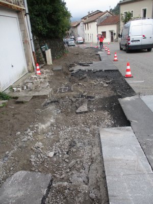 2ème semaine du chantier de la RD5