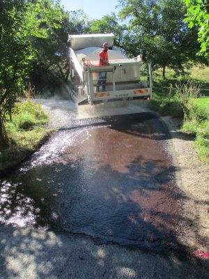 Parking de Rochemure : les travaux continuent
