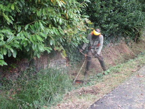 Un gros travail d'entretien des espaces verts