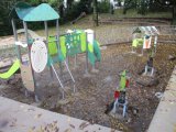L'aire de jeu pour enfants du Parc Marie Sauzet est en cours de réalisation